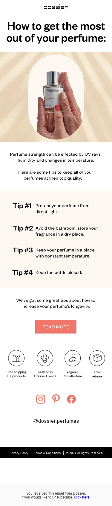 Tips: How to preserve your perfume?
