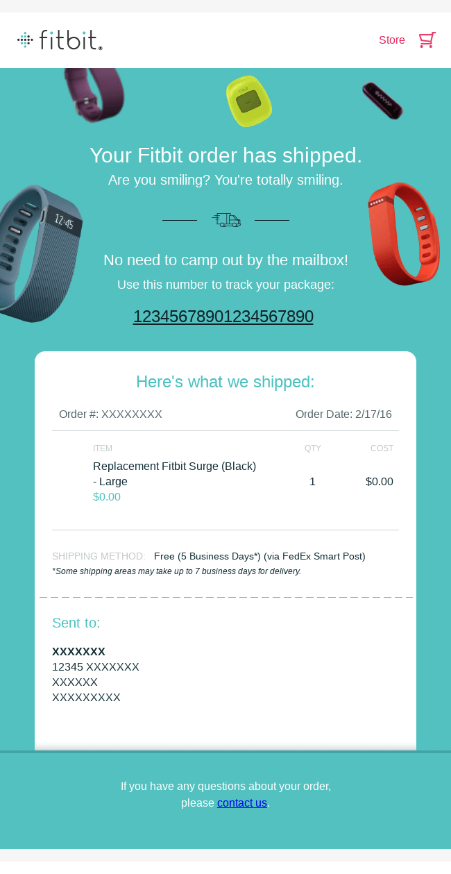 Today is the day! Your order has been shipped.