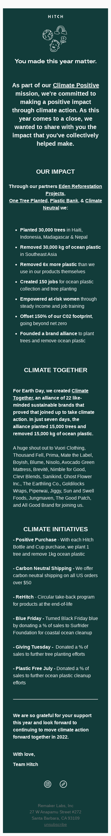 🌍🌿💦Together, You Made This Year Matter