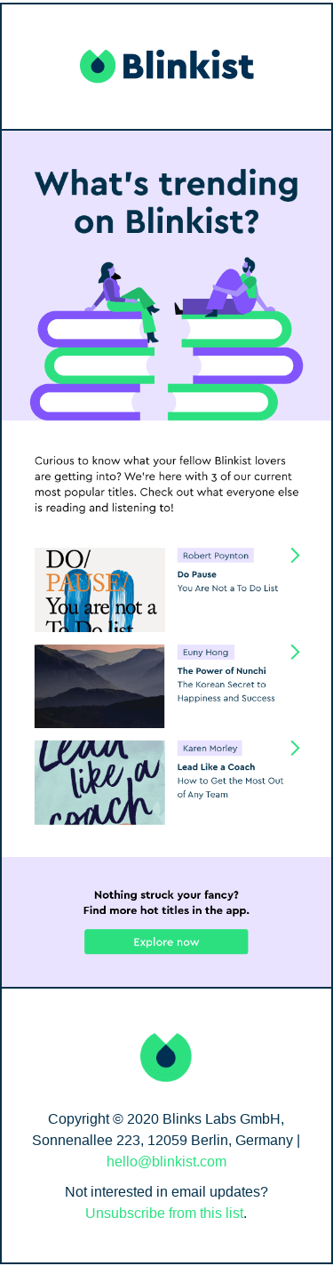 Top 3 Blinkist titles that everyone’s loving