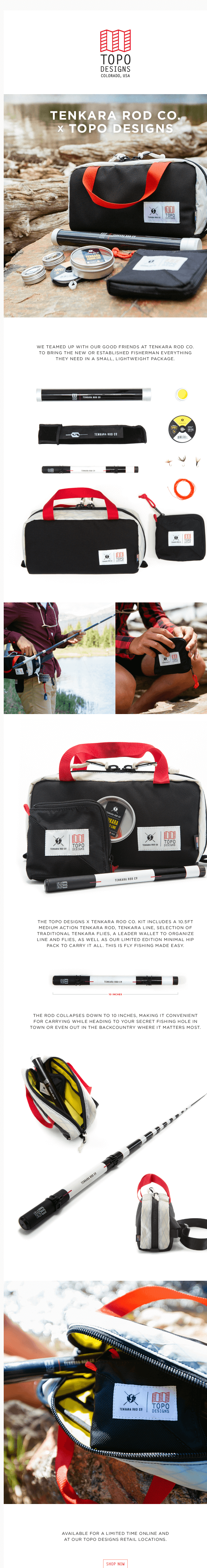 Topo Designs X Tenkara Rod Co.