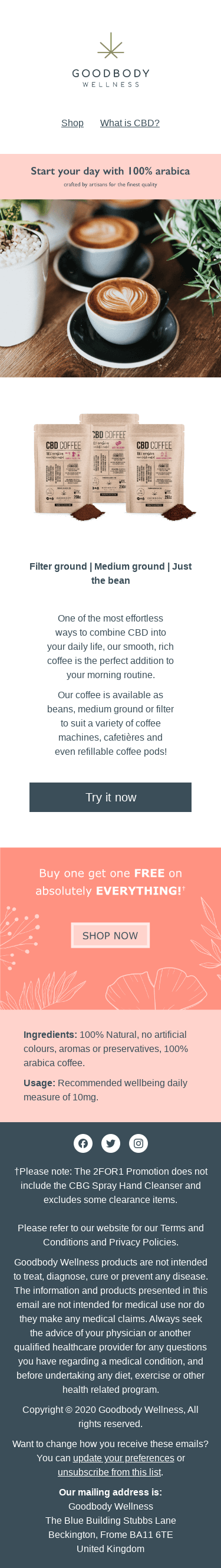 Transform your morning with CBD Coffee ☕️