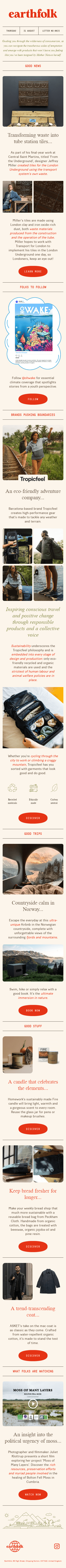 Tube station tiles made from underground waste...