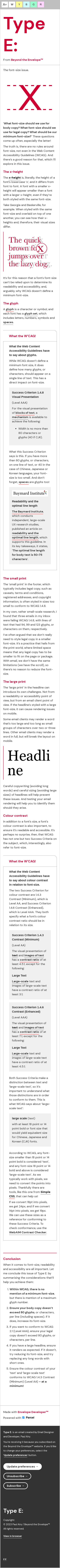 Type E: What font-size should we use anyway?