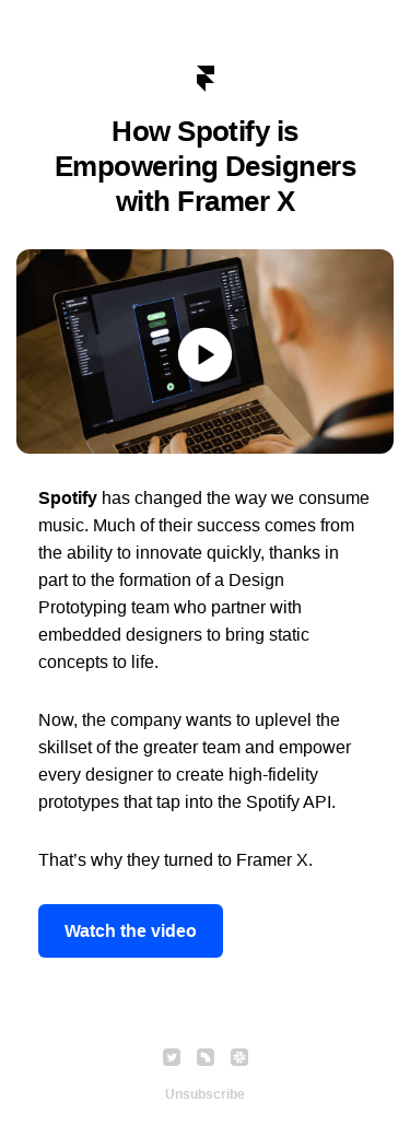 Video story: Why Spotify uses Framer X