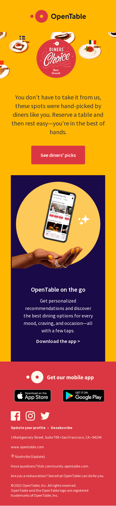 Votes are in: Nashville's highest rated restaurants