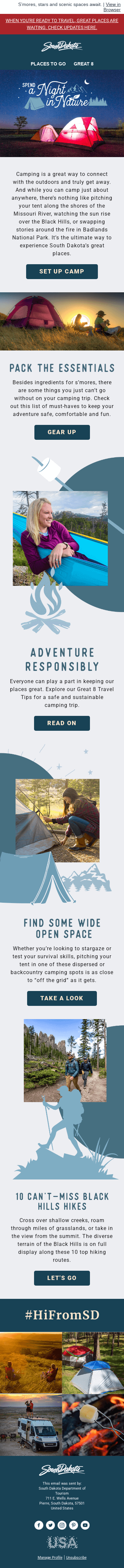 Wake Up in Great Places ⛺