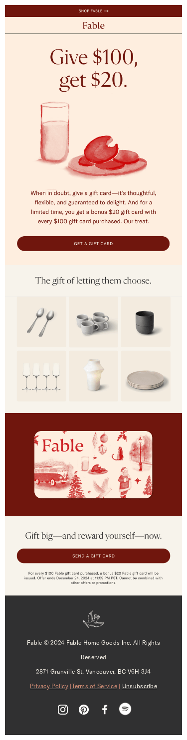 Want A Free $20 Gift Card? 💌