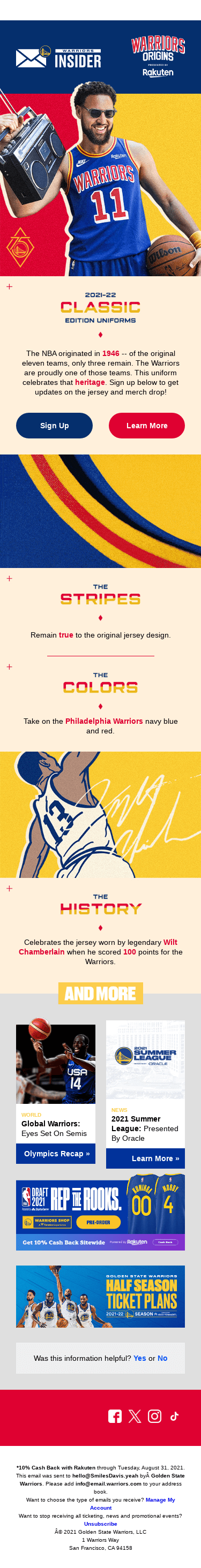 🔥Warriors Origins: 2021-22 Classic Edition Jerseys