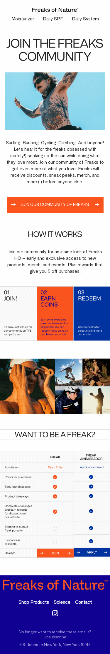 We like to reward the freaks.