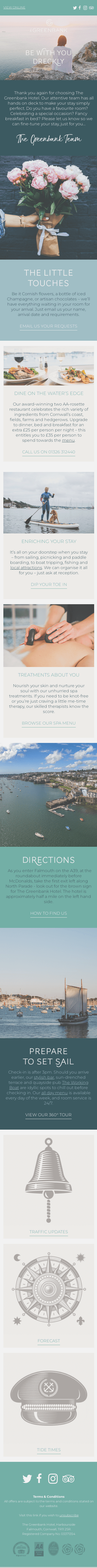 We look forward to seeing you soon