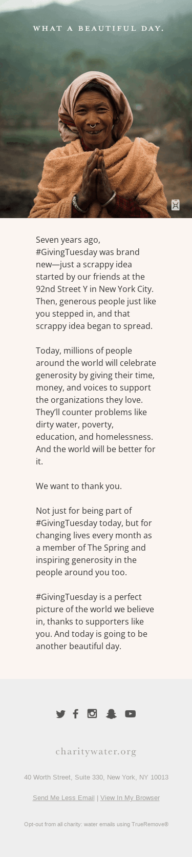 We’re inspired by your generosity