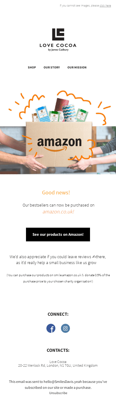 🚛 🍫We're now on Amazon.co.uk!🙌