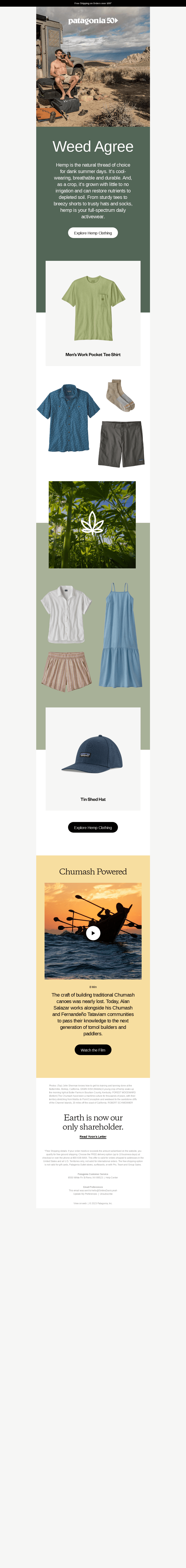 Wear hemp, stay cool