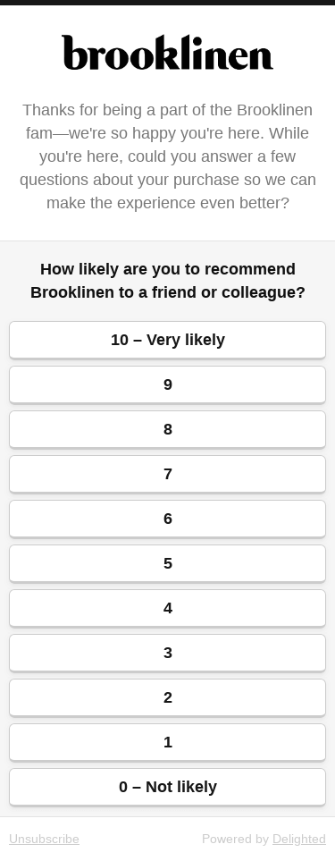 We'd like to ask you a question...