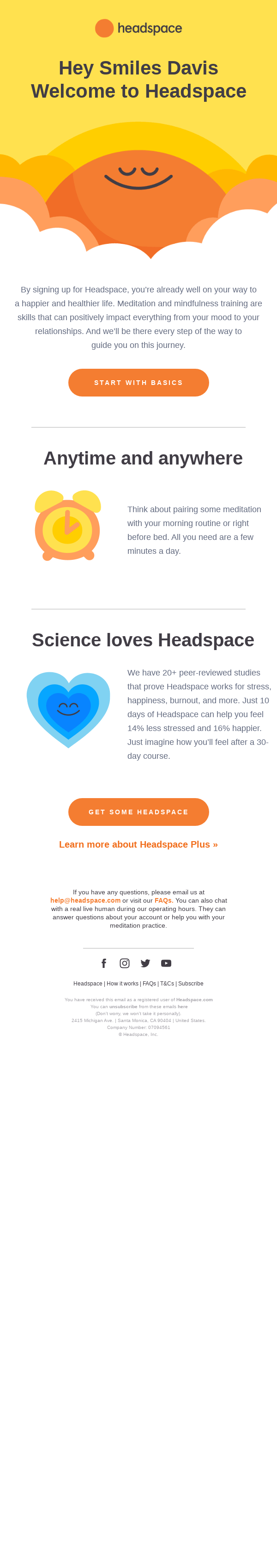 Welcome to Headspace