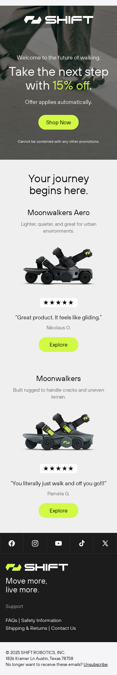 Welcome: Here’s your 15% off