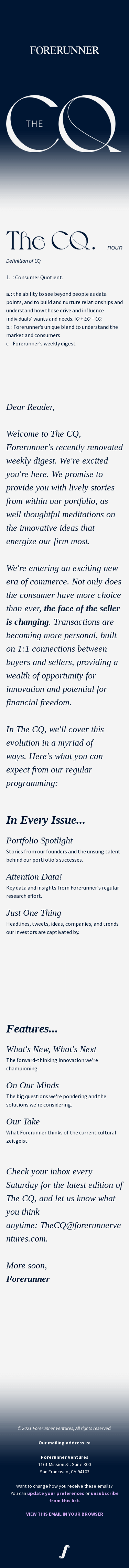 Welcome | The CQ Weekly Digest