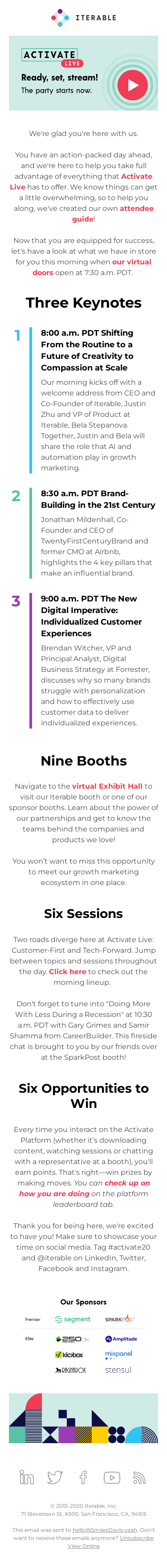 Welcome to Activate Live: Morning Edition