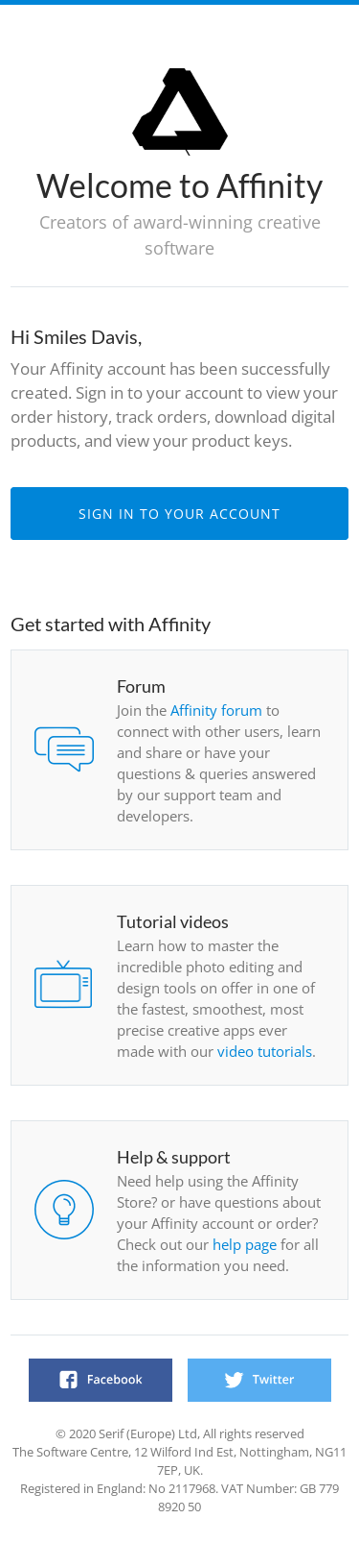 Welcome to Affinity