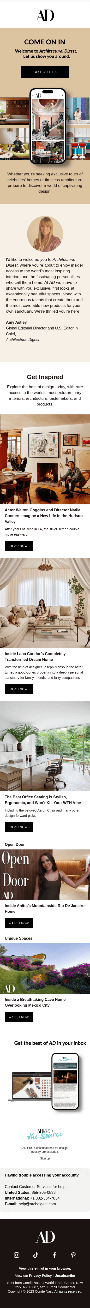 Welcome to Architectural Digest