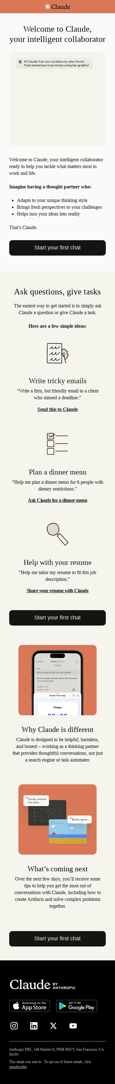 Welcome to Claude — let’s get started