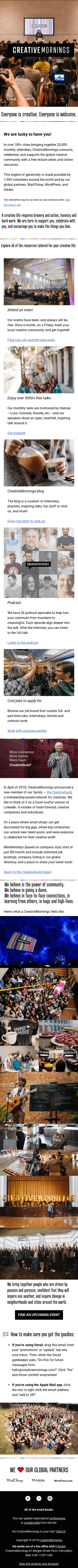 Welcome to CreativeMornings!