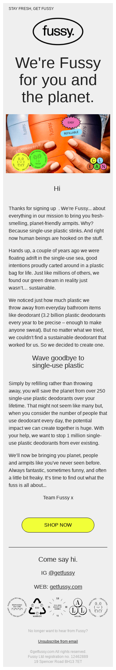 Welcome to Fussy 💪🌍