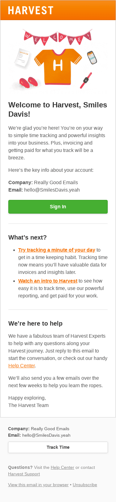 Welcome to Harvest, Smiles Davis!