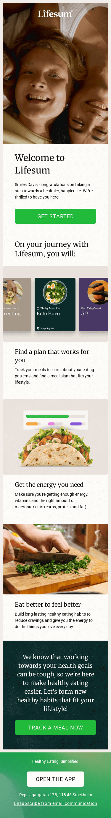 Welcome to Lifesum! 🌱