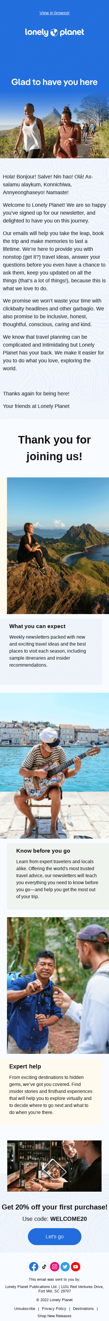 Welcome to Lonely Planet