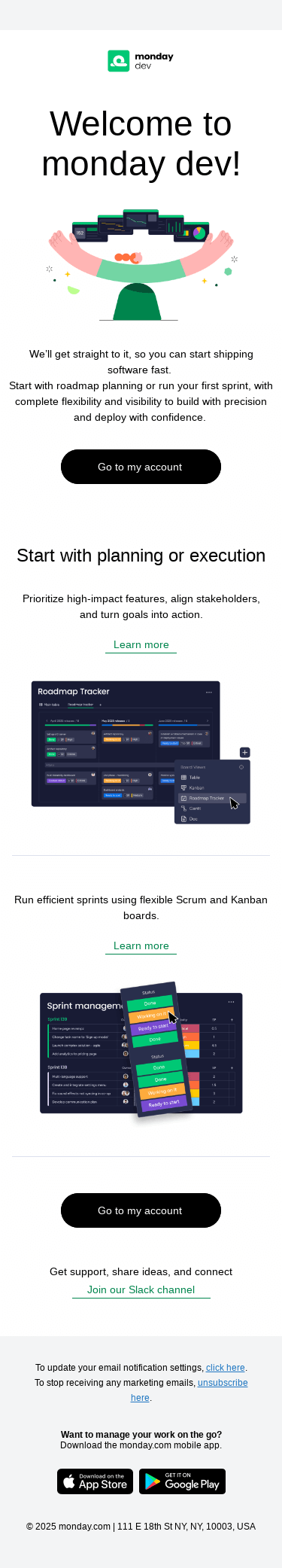 Welcome to monday dev