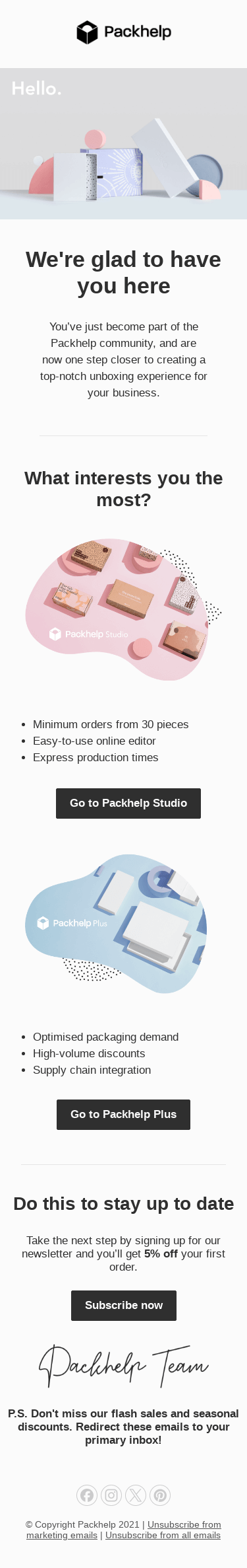 Welcome to Packhelp 📦