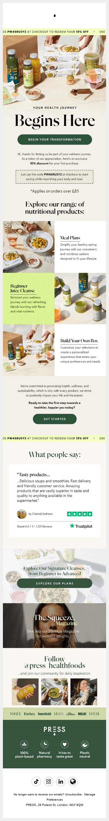 Welcome to PRESS London 💚