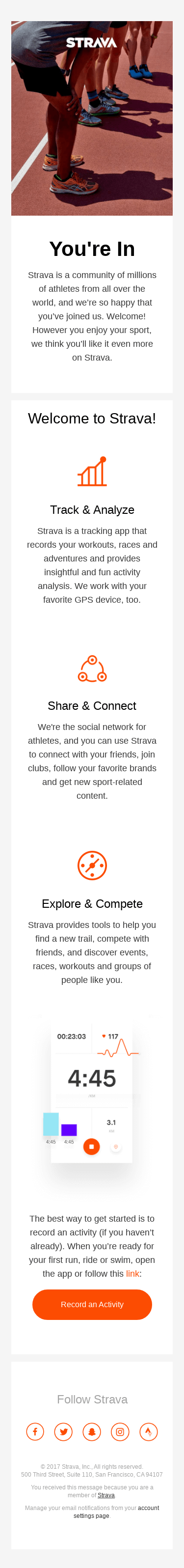 Welcome to Strava!