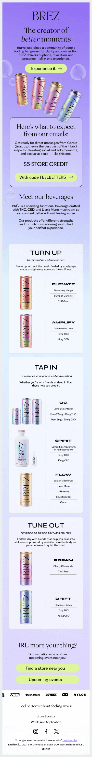 Welcome to the BRĒZ experience ❤️‍🔥