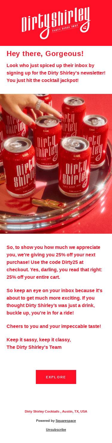 Welcome to the Dirty Shirley's Squad