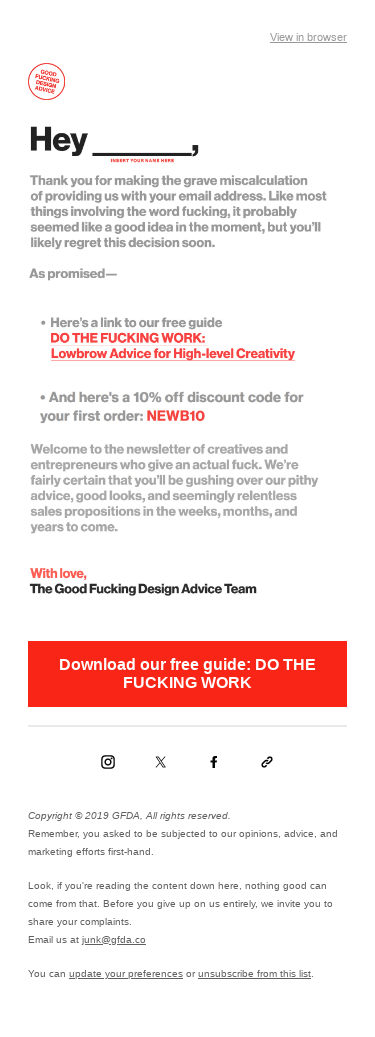 Welcome to the GFDA Newsletter!