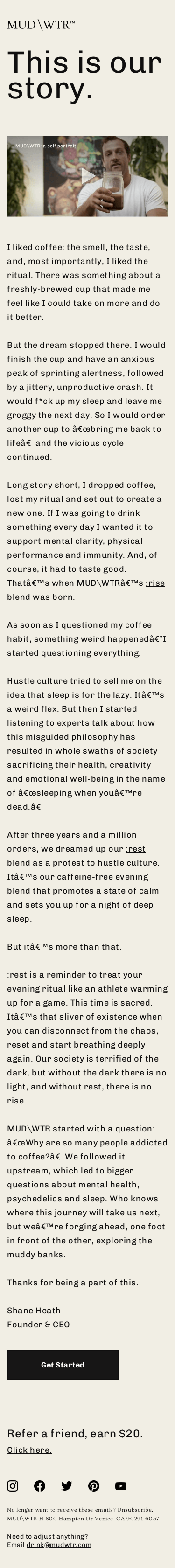 Welcome to the mud fam