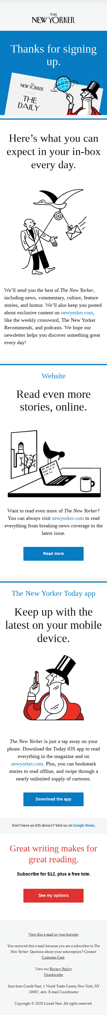 Welcome to The New Yorker