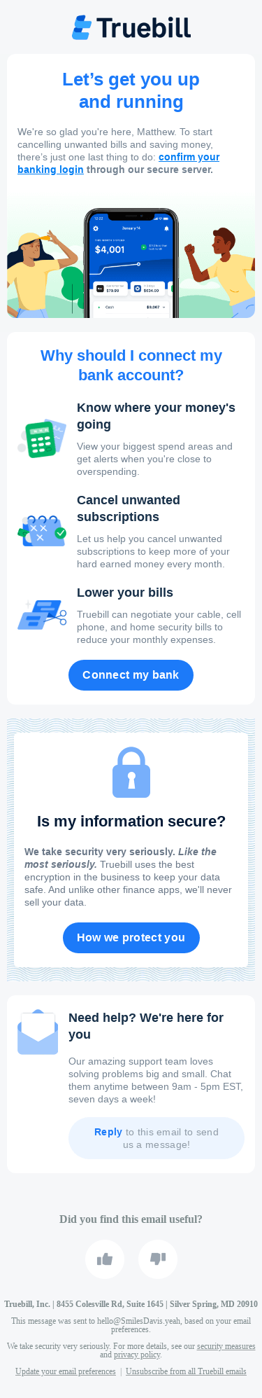 Welcome to Truebill