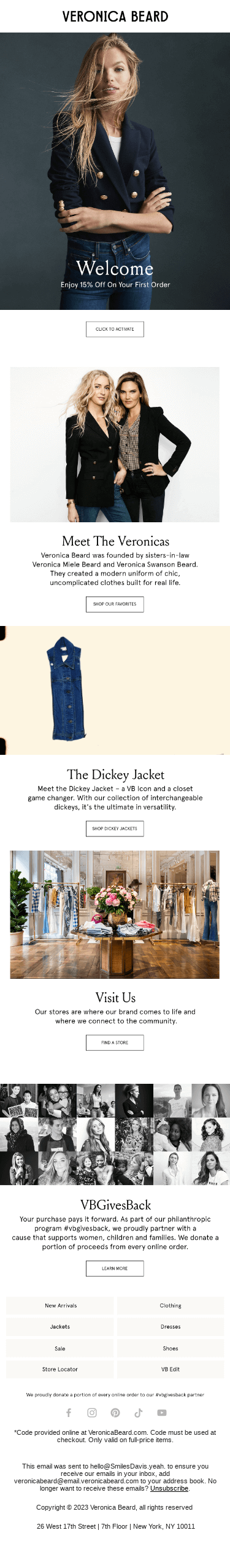 Welcome to Veronica Beard!