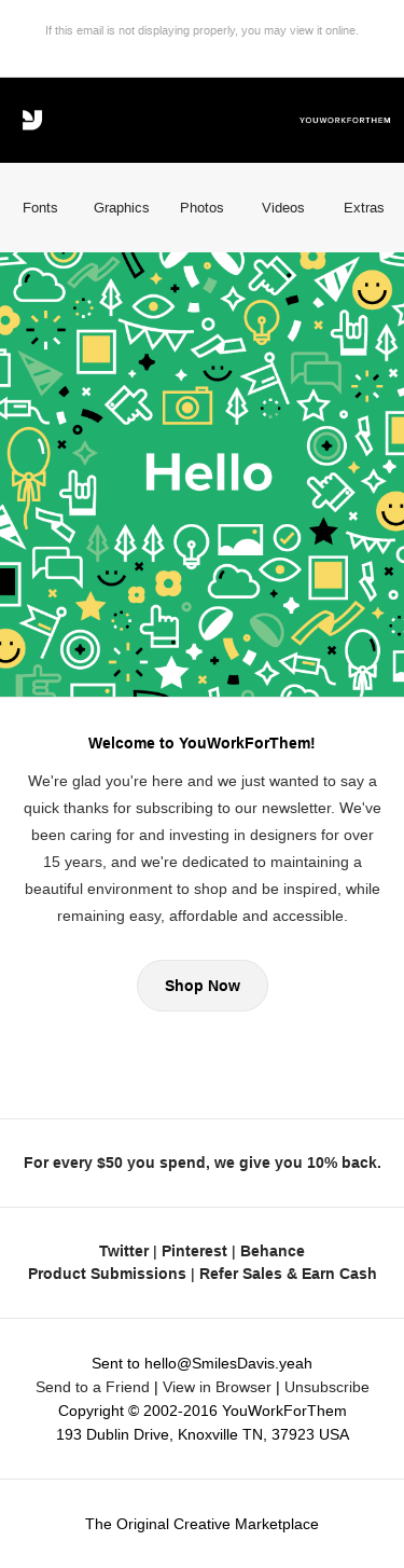 Welcome to YouWorkForThem!
