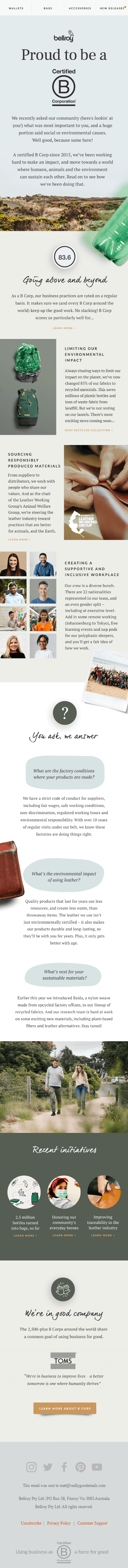 We’re a B Corp, for good!