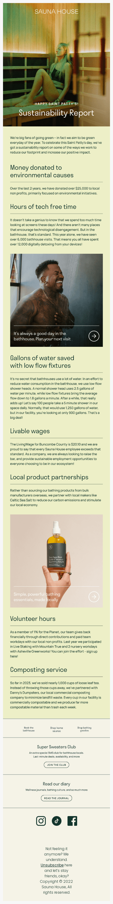 We’re green every day 🍀💚🌎