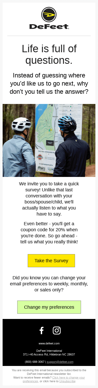 We're here to listen