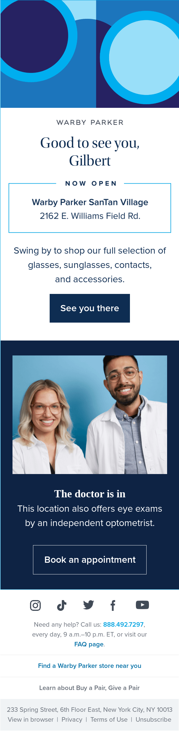 We’re open in Gilbert