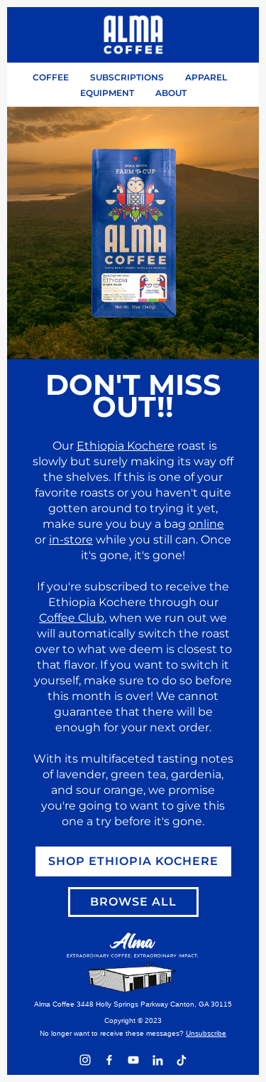 We're running low... 👀