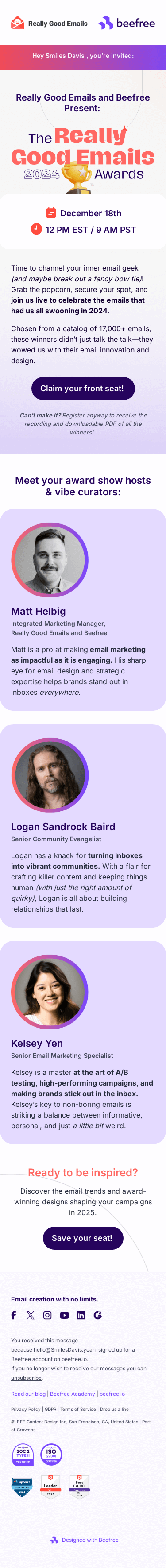 We’ve never done this before