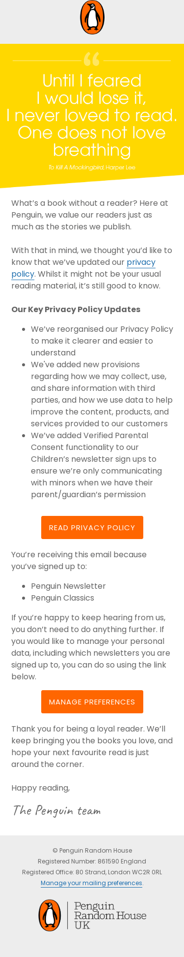 We’ve updated our Privacy Policy